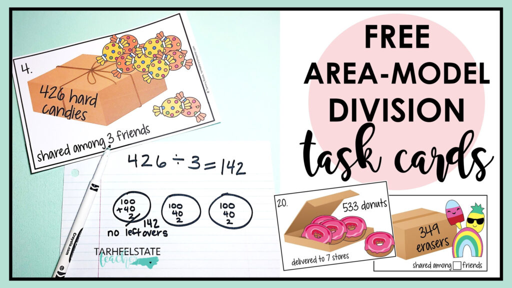 Free Area Model Division Teaching Resource Tarheelstate Teacher