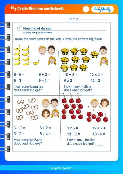 FREE Printable Division Worksheets For Grade 3 PDFs Brighterly