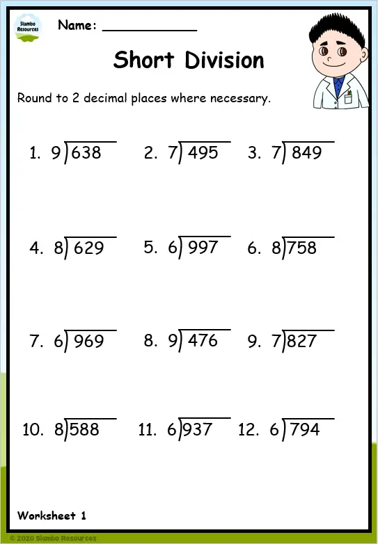 Grade 5 Division Worksheets Free Printables Math Worksheets