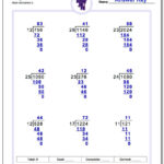 Multi Digit Division Worksheet Divisonworksheets