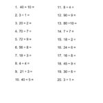 One Digit Division Worksheets WorksheetsCity