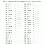 Printable Division Worksheets 3rd Grade