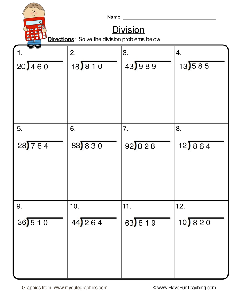 Two Digit Divisors Division Worksheet By Teach Simple